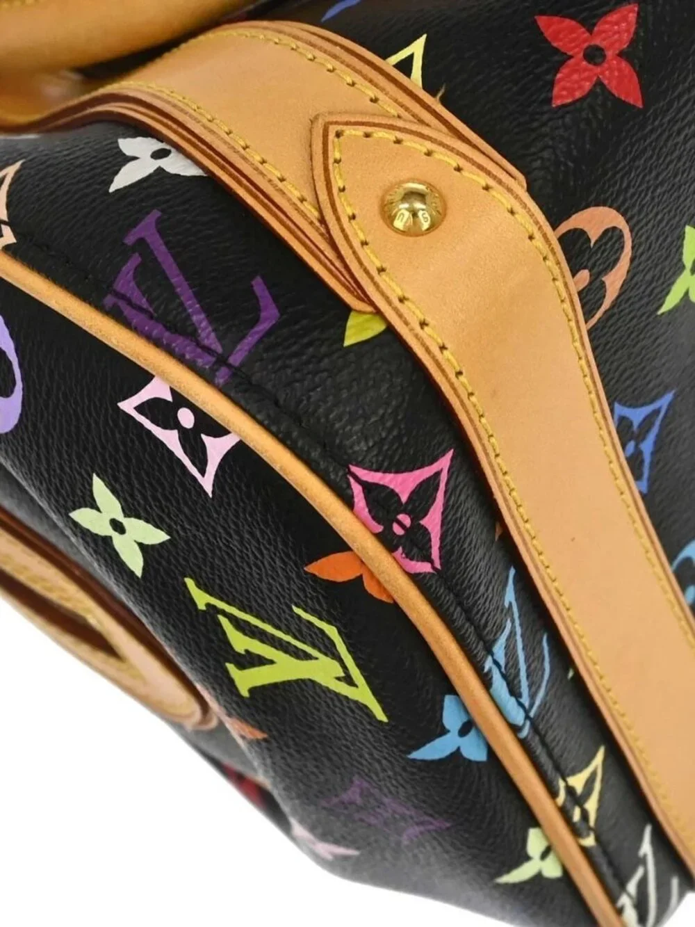 Louis Vuitton Black Monogram Multicolor Priscilla Handbag M40097